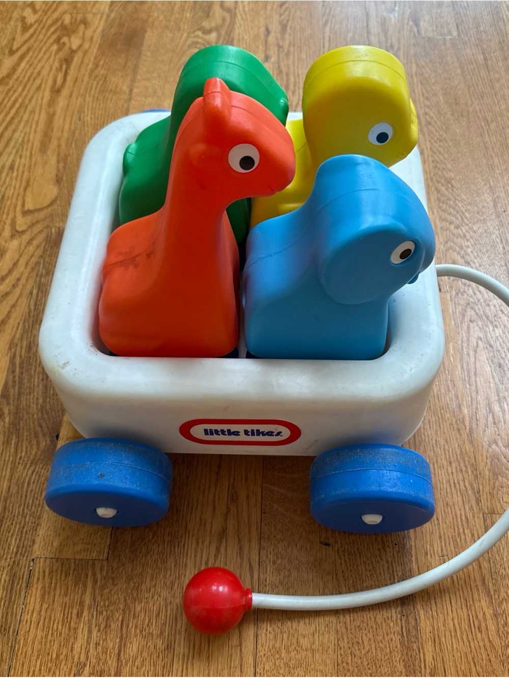 Little Tikes Pull-Along Animal Wagon - Blue, Red, Green, Yellow